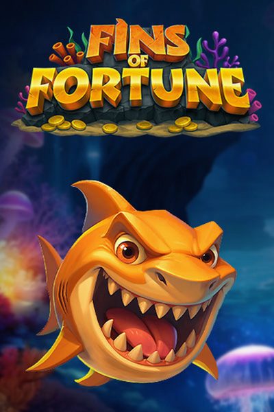 Omslag til spilleautomaten Fins of Fortune i lobbyen hos Casinova Casino