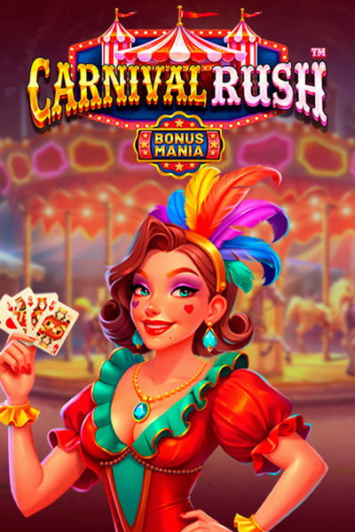 Omslag til spilleautomaten Carnival Rush i Betwest Casino